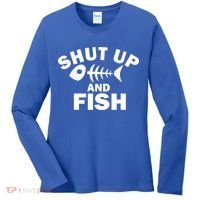 Shut Up And Fish Fishing Women's Long Sleeve Shirt thumb 0