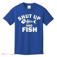 Shut Up And Fish Fishing Kids T-Shirt thumb 0