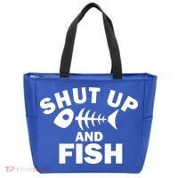 Shut Up And Fish Fishing Tote Bag thumb 0