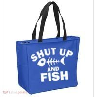 Shut Up And Fish Fishing Tote Bag thumb 2