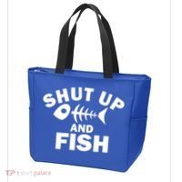 Shut Up And Fish Fishing Tote Bag thumb 3