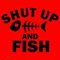 Shut Up And Fish Fishing Santa Hat thumb 1