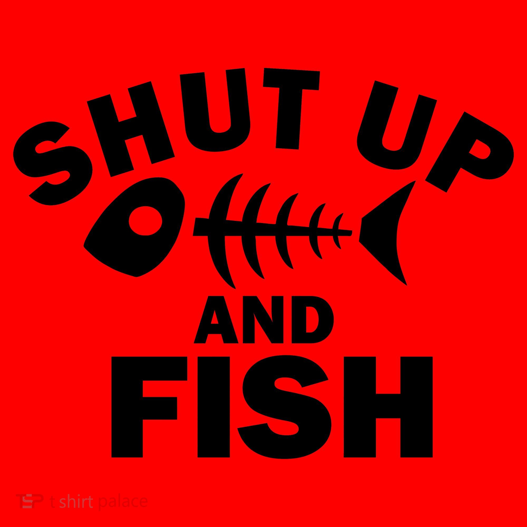 Shut Up And Fish Fishing Santa Hat
