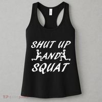 Shut Up And Squat Gym Fitness Workout Women's Tank Top thumb 3