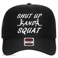 Shut Up And Squat Gym Fitness Workout Hat thumb 0