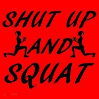 Shut Up And Squat Gym Fitness Workout Santa Hat thumb 1