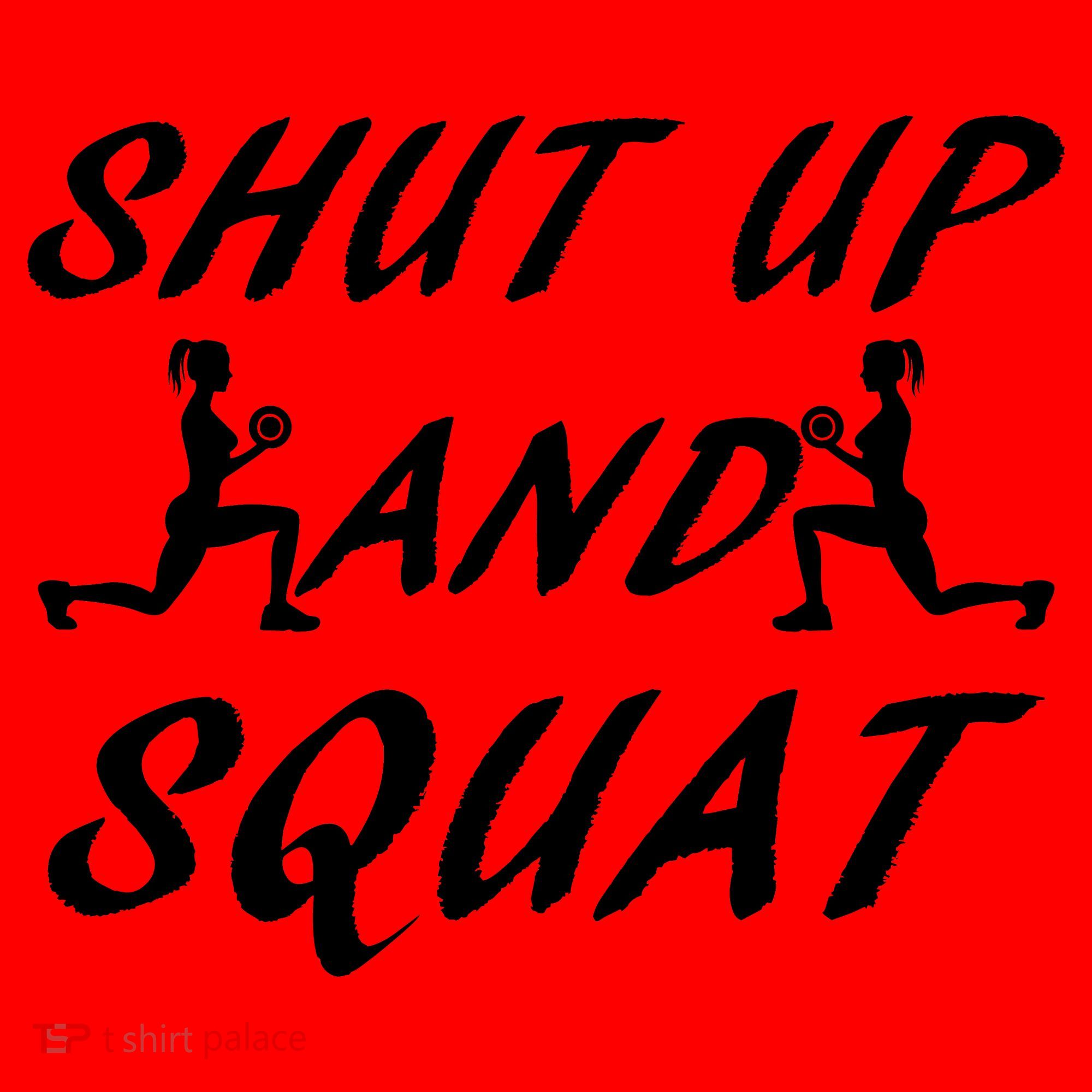 Shut Up And Squat Gym Fitness Workout Santa Hat