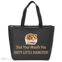 Shut Your Mouth You Dirty Little Hamster Tote Bag thumb 0