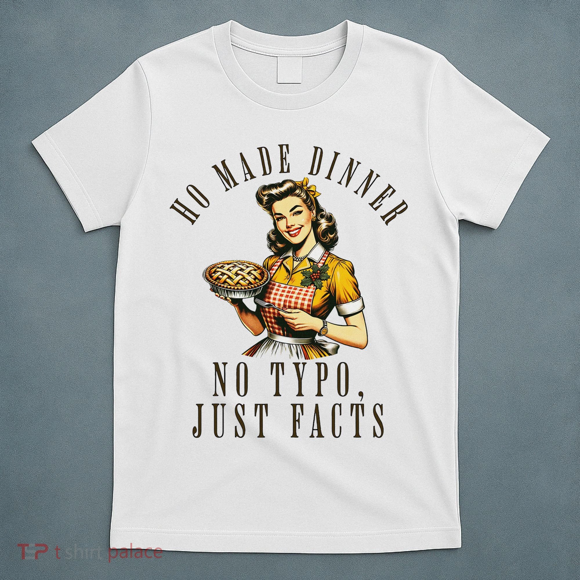 Sarcastic Housewife Vintage Cooking Modern Women Funny T-Shirt