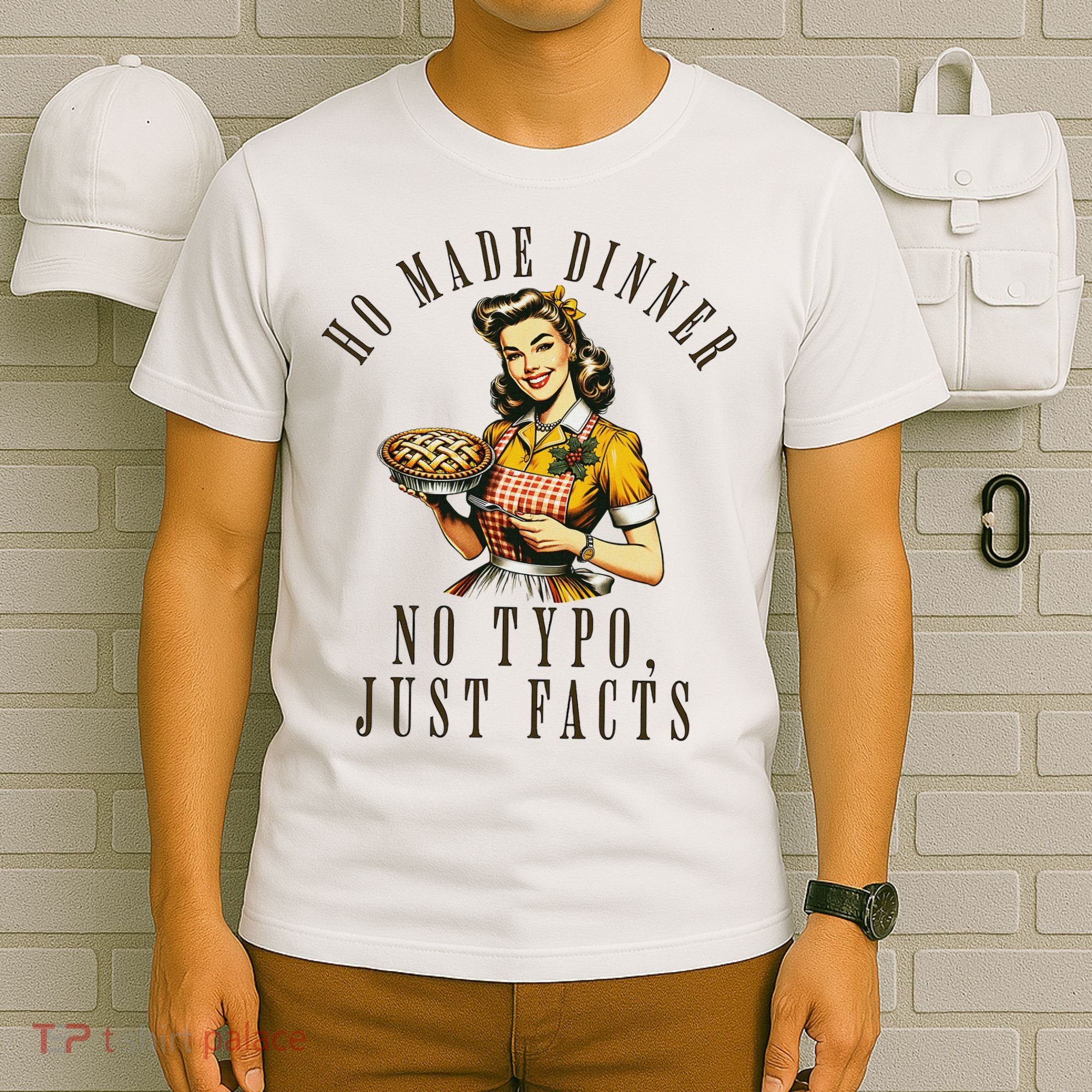 Sarcastic Housewife Vintage Cooking Modern Women Funny T-Shirt