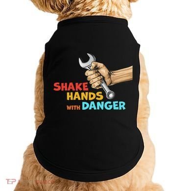 Shake Hands With Danger Retro Apparel Doggie Tank