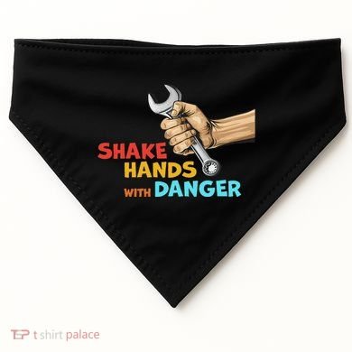 Shake Hands With Danger Retro Apparel USA-Made Doggie Bandana