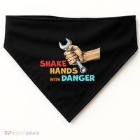 Shake Hands With Danger Retro Apparel USA-Made Doggie Bandana thumb 0