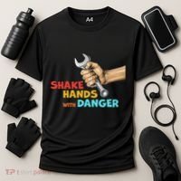 Shake Hands With Danger Retro Apparel Cooling Performance Crew T-Shirt thumb 3