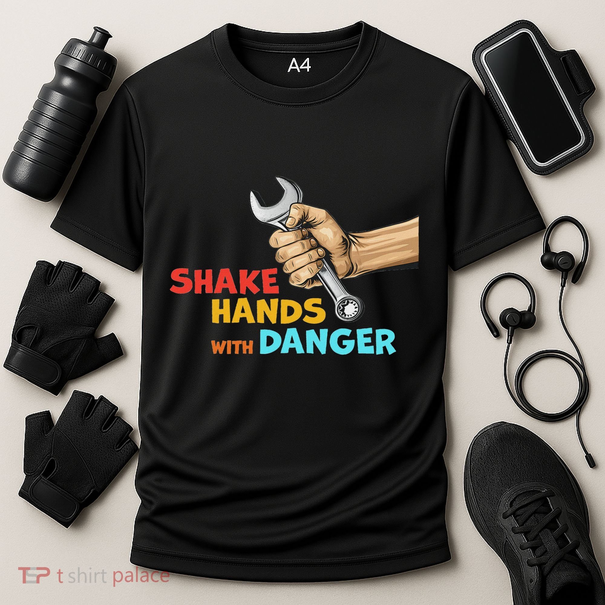 Shake Hands With Danger Retro Apparel Cooling Performance Crew T-Shirt