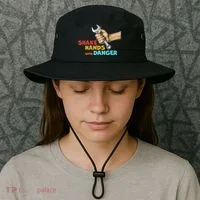 Shake Hands With Danger Retro Apparel Bucket Hat thumb 3
