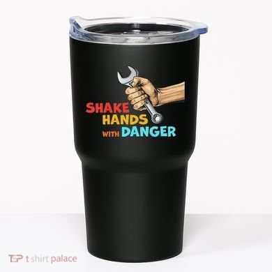 Shake Hands With Danger Retro Apparel Tumbler