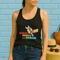 Shake Hands With Danger Retro Apparel Women's Tank Top thumb 2