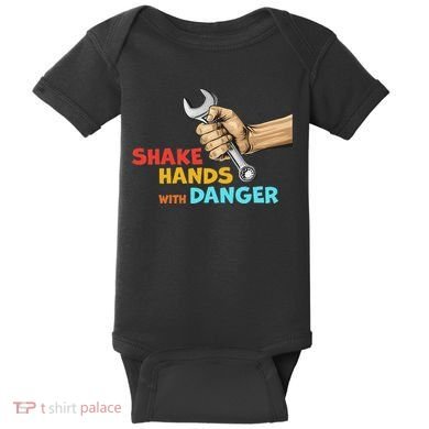 Shake Hands With Danger Retro Apparel Baby Bodysuit