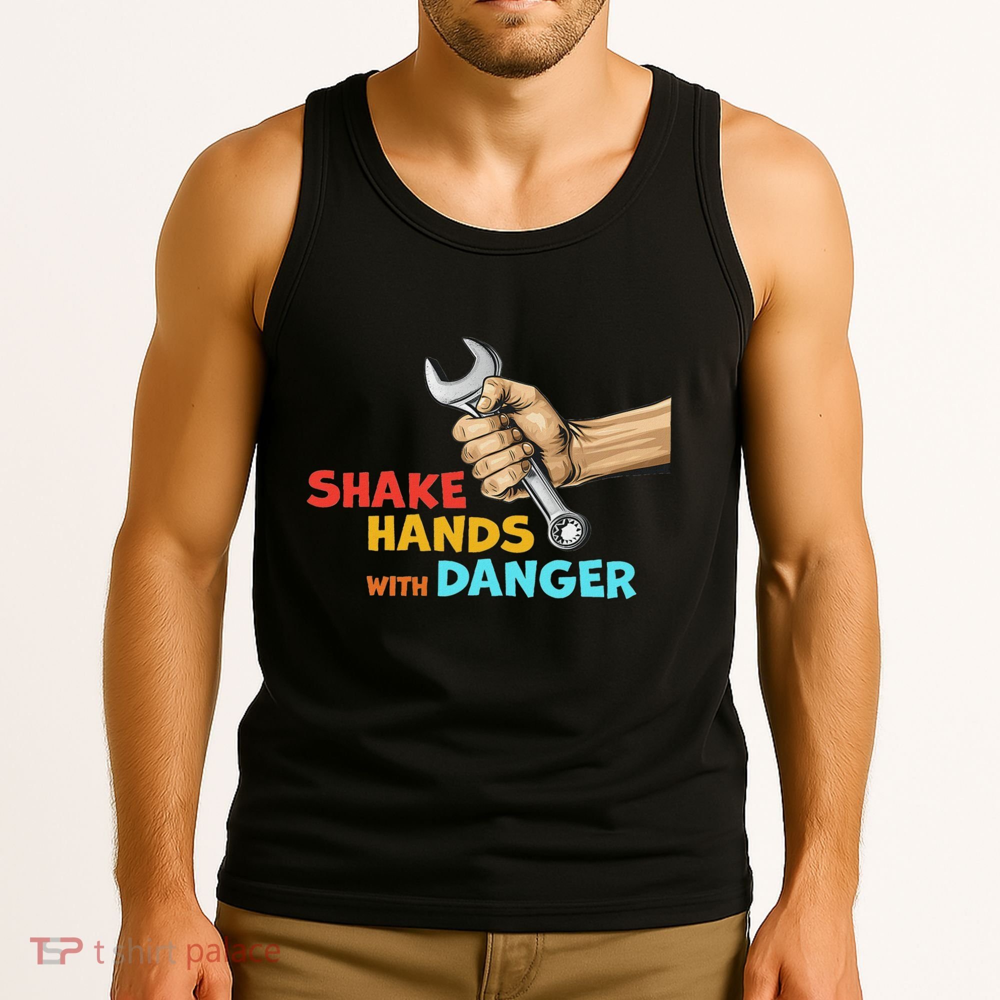 Shake Hands With Danger Retro Apparel Tank Top