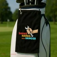 Shake Hands With Danger Retro Apparel Golf Towel thumb 2