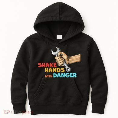 Shake Hands With Danger Retro Apparel Kids Hoodie