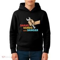 Shake Hands With Danger Retro Apparel Kids Hoodie thumb 4