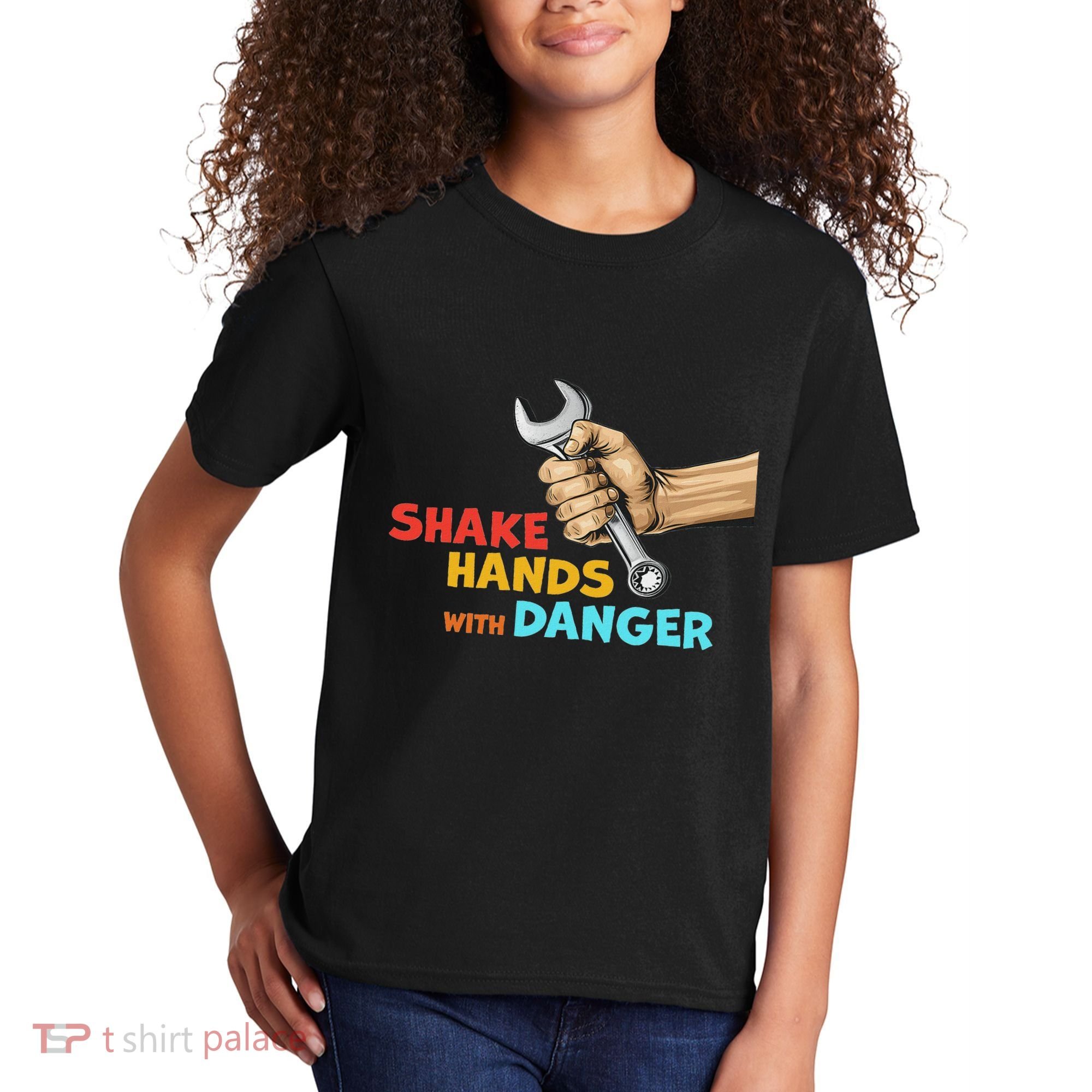 Shake Hands With Danger Retro Apparel Kids T-Shirt