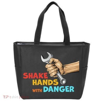 Shake Hands With Danger Retro Apparel Tote Bag