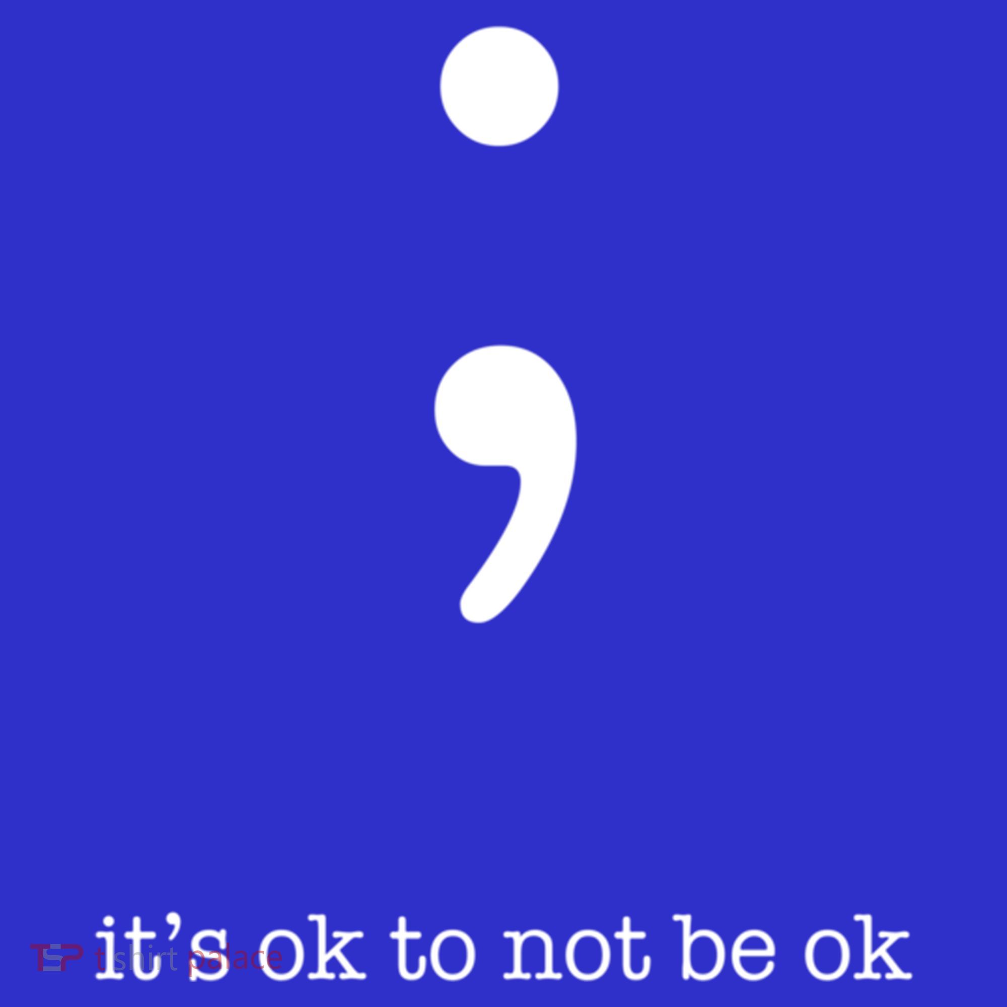 Semicolon Health Wellness Motivation Encouraget Cool Gift Women's Tank Top