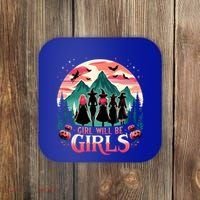 Spooky Halloween Witch Will Be Funny Witchy Vibes Gift Coaster thumb 0