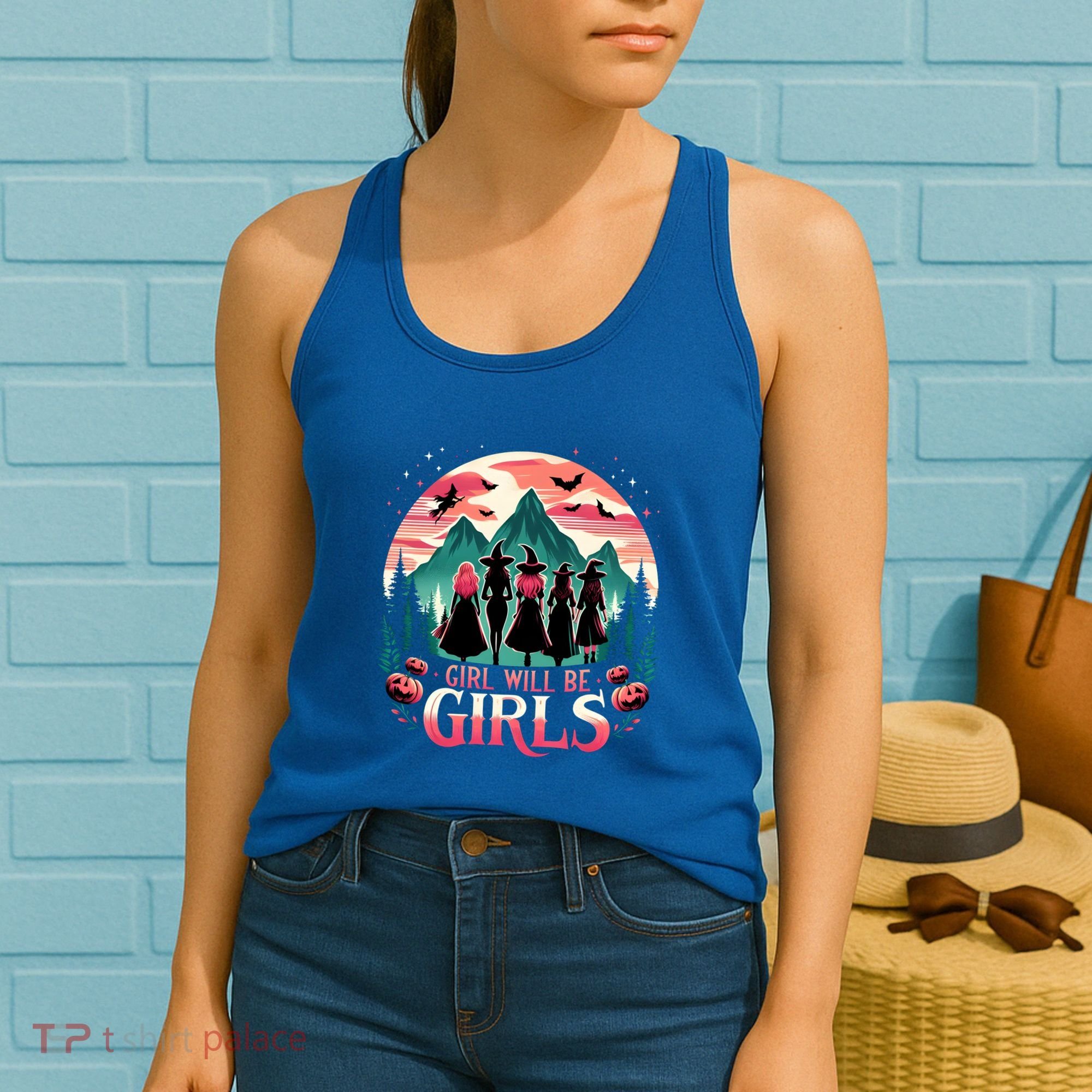 Spooky Halloween Witch Will Be Funny Witchy Vibes Gift Women's Tank Top
