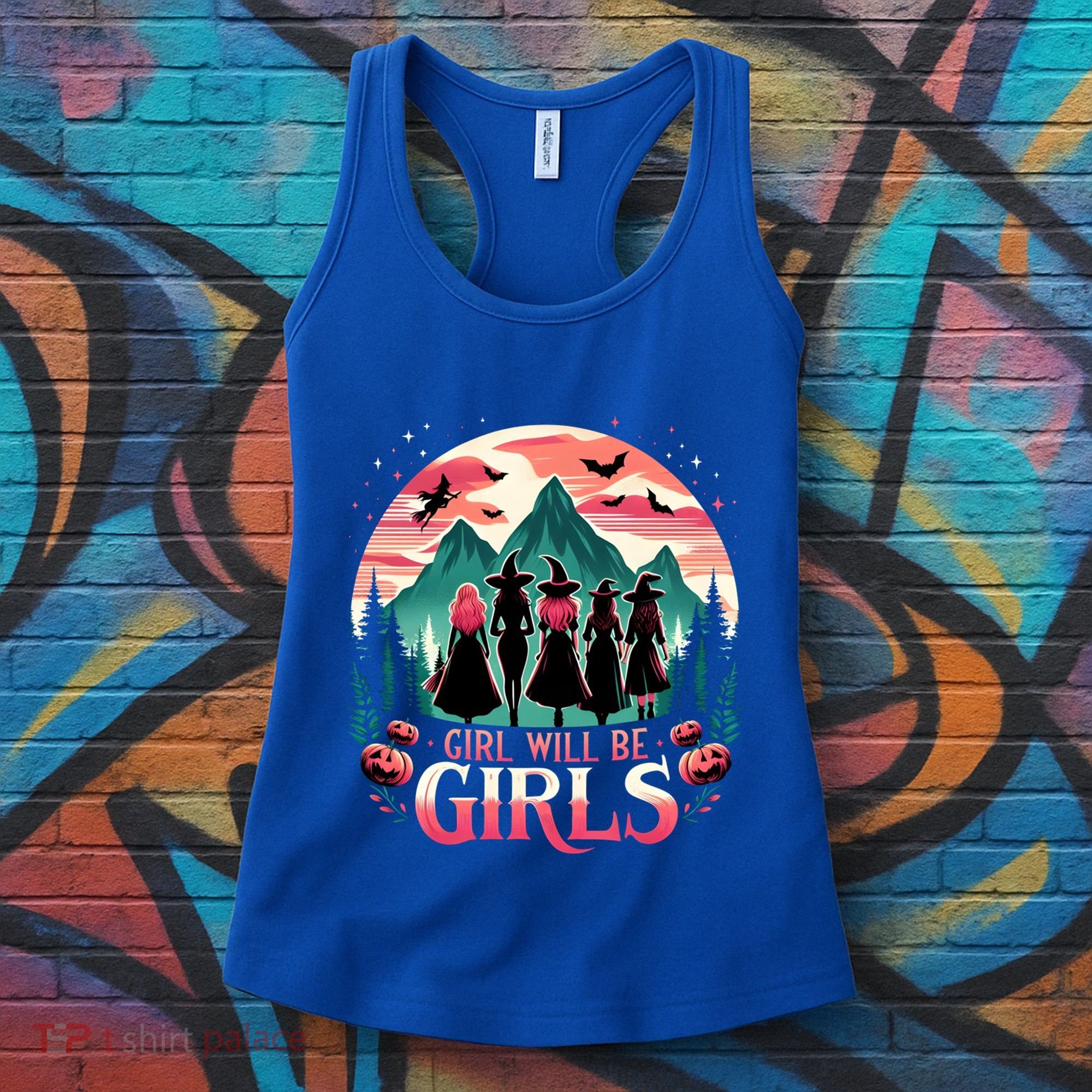 Spooky Halloween Witch Will Be Funny Witchy Vibes Gift Women's Tank Top