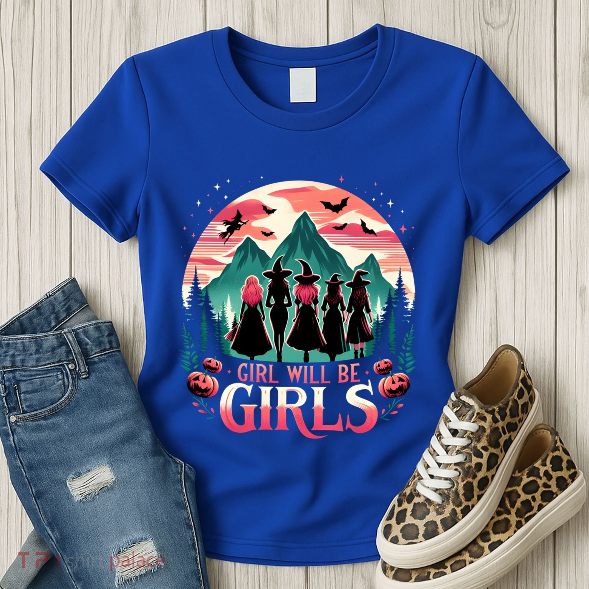 Spooky Halloween Witch Will Be Funny Witchy Vibes Gift Women's T-Shirt