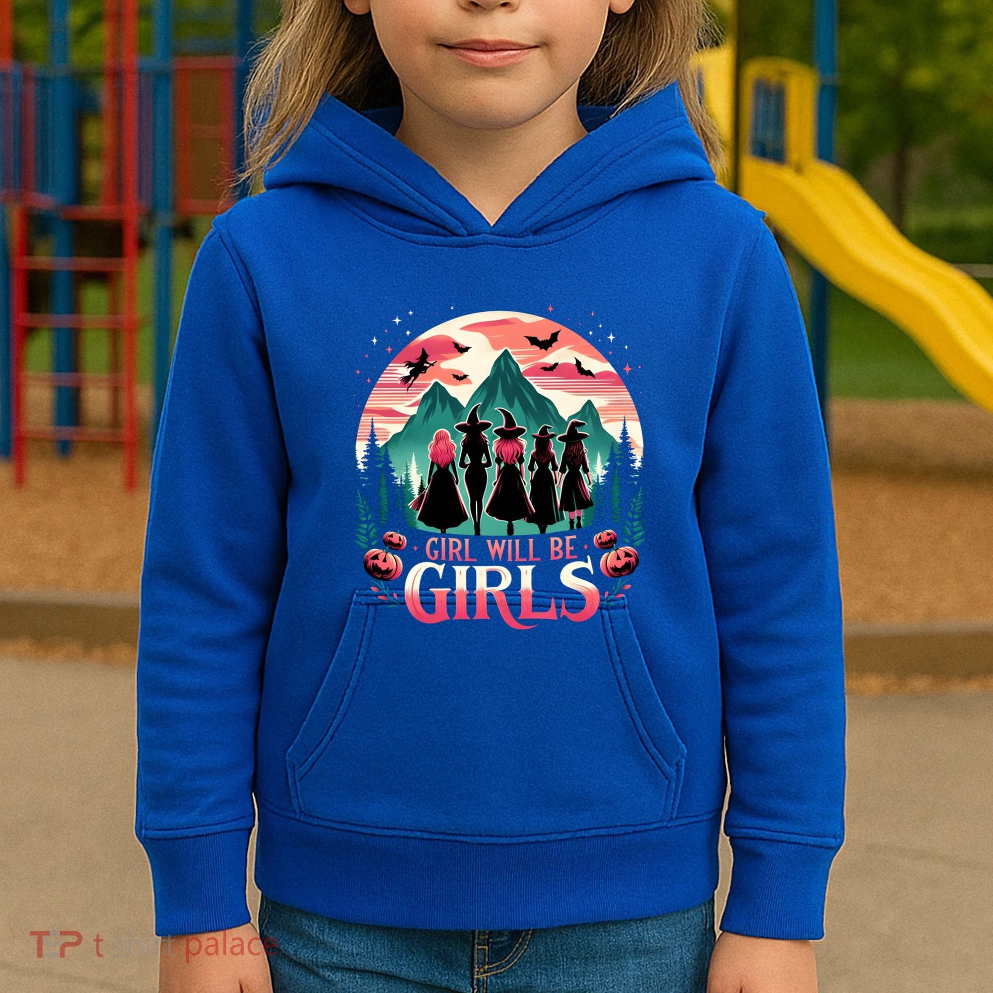 Spooky Halloween Witch Will Be Funny Witchy Vibes Gift Kids Hoodie