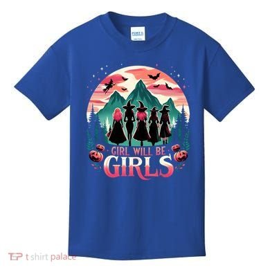Spooky Halloween Witch Will Be Funny Witchy Vibes Gift Kids T-Shirt
