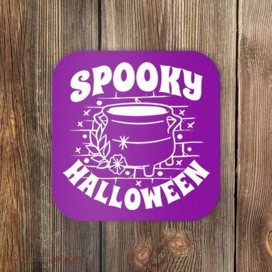 Spooky Halloween Witch Potion Coaster