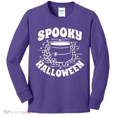 Spooky Halloween Witch Potion Kids Long Sleeve Shirt
