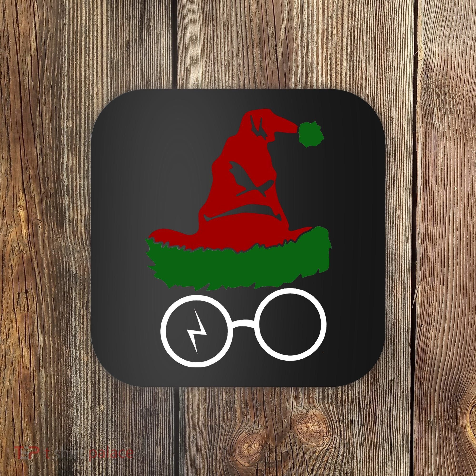Sorting Hat Wizard Christmas Harry Xmas Gift Idea Coaster