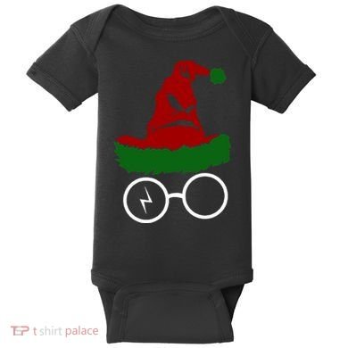 Sorting Hat Wizard Christmas Harry Xmas Gift Idea Baby Bodysuit