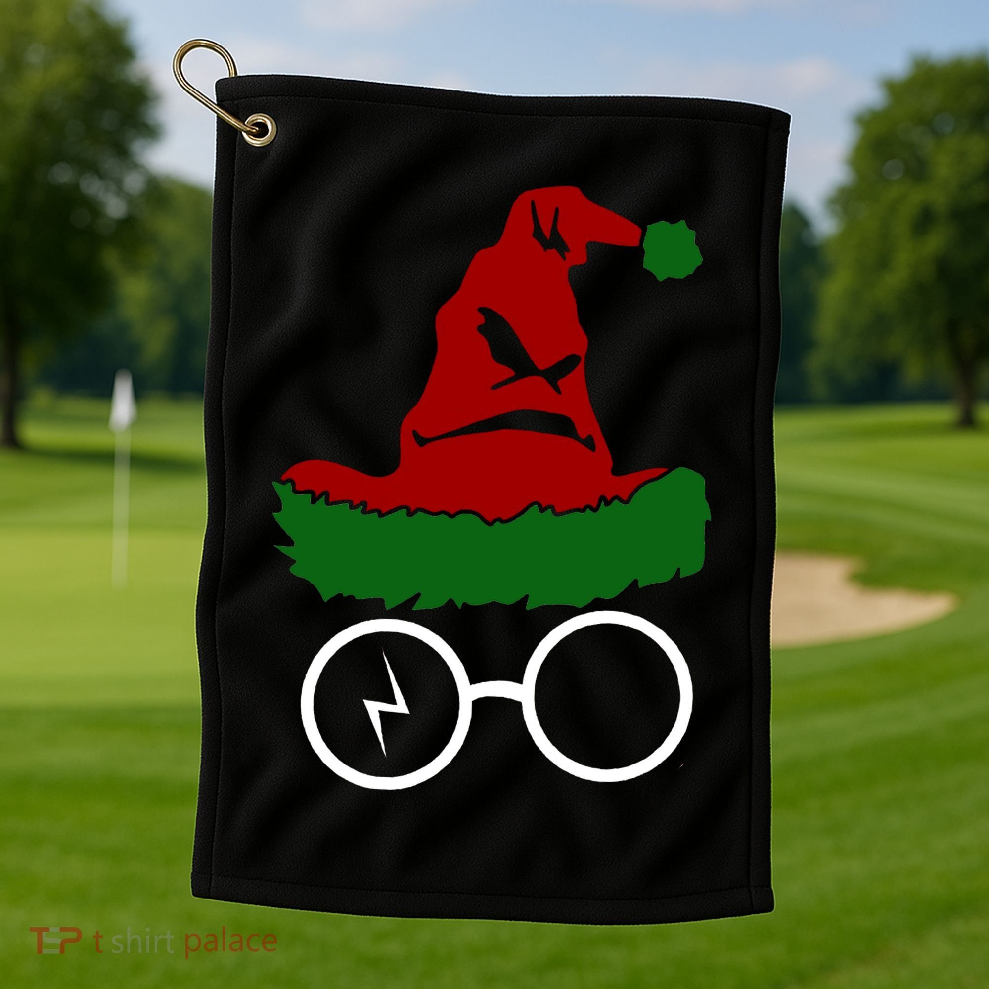 Sorting Hat Wizard Christmas Harry Xmas Gift Idea Golf Towel