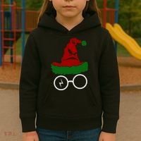 Sorting Hat Wizard Christmas Harry Xmas Gift Idea Kids Hoodie thumb 3