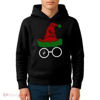 Sorting Hat Wizard Christmas Harry Xmas Gift Idea Kids Hoodie thumb 4