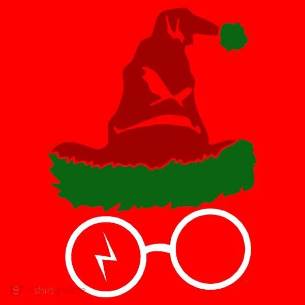 Sorting Hat Wizard Christmas Harry Xmas Gift Idea Santa Hat