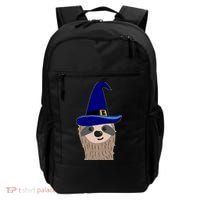 Scary Halloween Wizard Hat Sloth Gift Backpack thumb 0