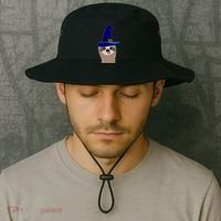 Scary Halloween Wizard Hat Sloth Gift Bucket Hat thumb 2