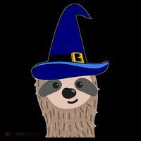 Scary Halloween Wizard Hat Sloth Gift Women's Hoodie thumb 2