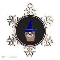Scary Halloween Wizard Hat Sloth Gift Ornament thumb 0