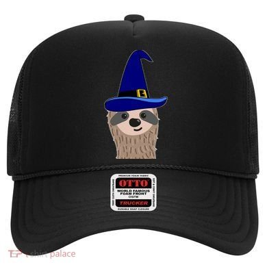 Scary Halloween Wizard Hat Sloth Gift Hat