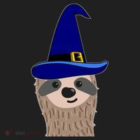 Scary Halloween Wizard Hat Sloth Gift Hat thumb 2